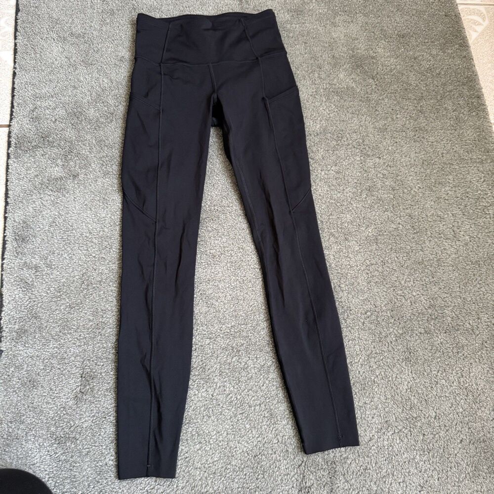 Lululemon Women Fast  Free HR Tight 25” Nulux LW5BXQS Black Size 2